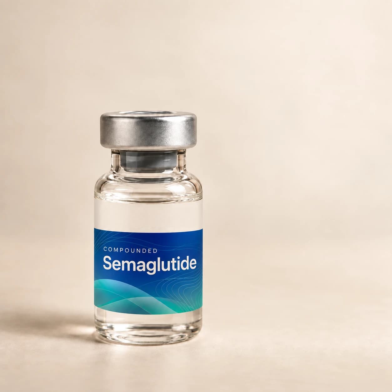 illustrative vial labeled compounded semaglutide